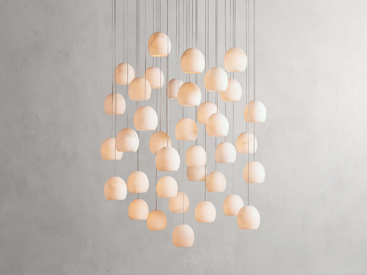 Arica Natural Alabaster Stone Chandelier