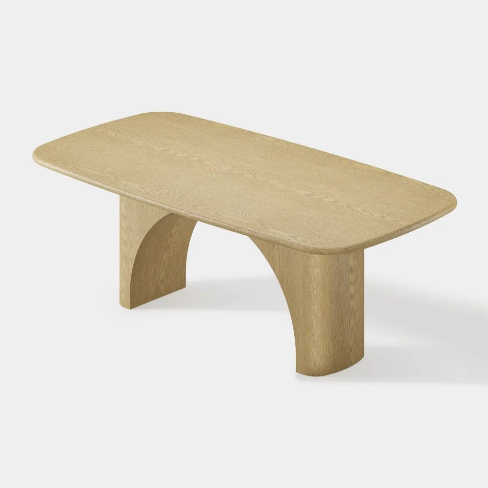 Arch Base Dining Table — Natural Oak