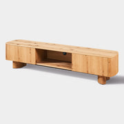 Solid Oak Media Console with Drawers