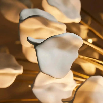 Lunaria Ceramic Leaves Flush Mount – 24″